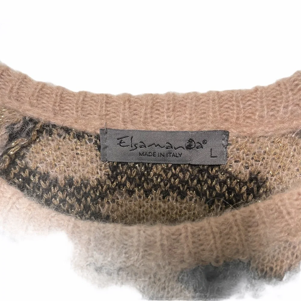 ELSAMANDA X ANTHROPOLOGIE Italian Leopard Sweater - Picture 3 of 7